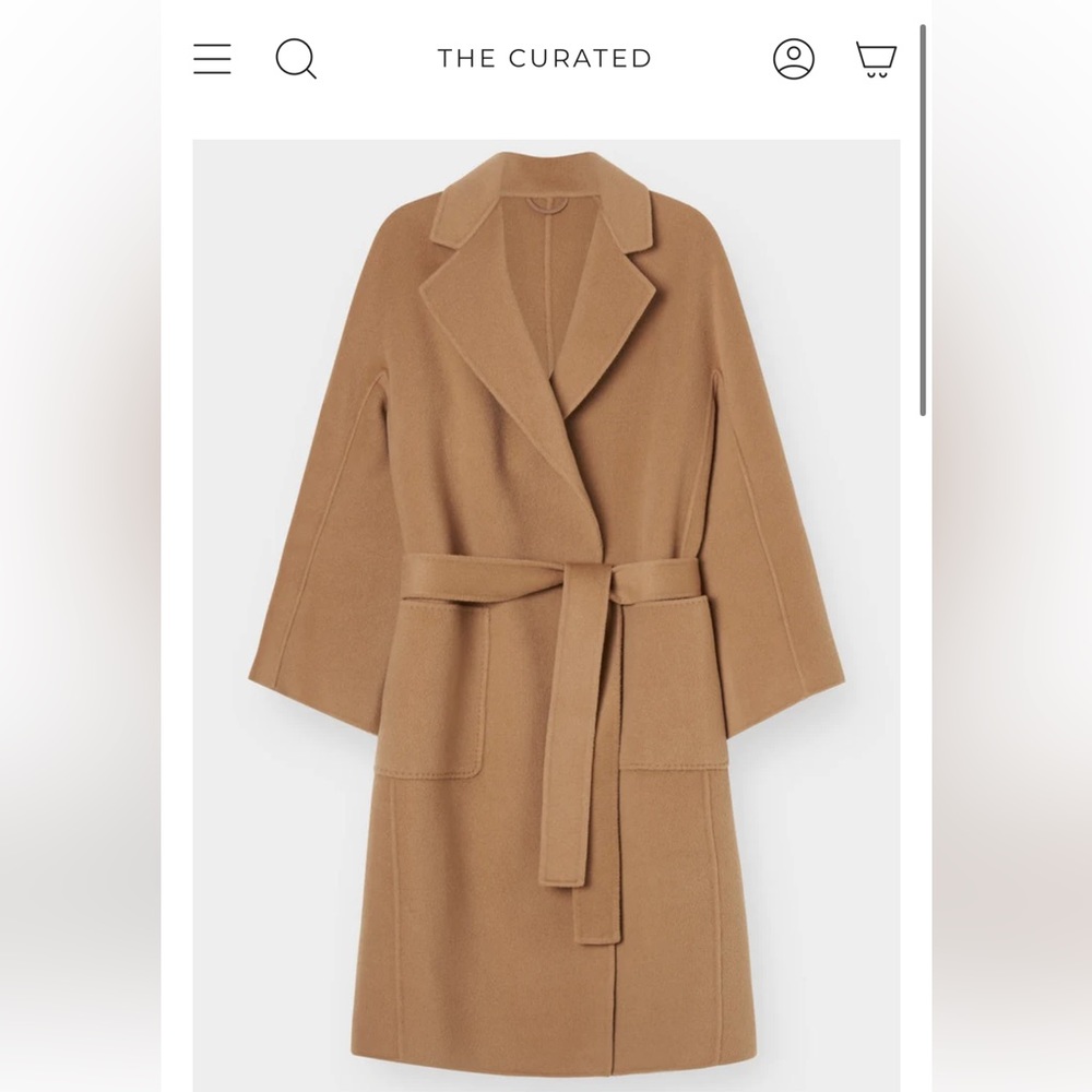 The Curated Classic Coat in Camel Wool and Cashmere (XS)